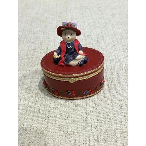 Other - Heather Fykse CatNip “Red Hat Cat” Trinket Box